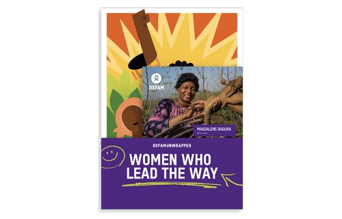 Oxfam Unwrapped gift supporting women who lead the way.