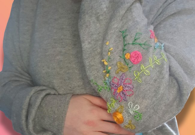 How To Embroider Over Holes in Clothes, Embroidery Repair