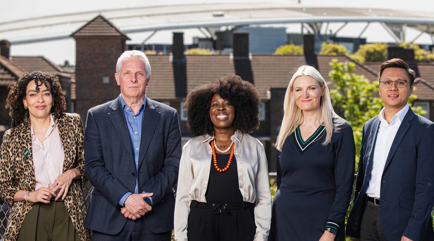 Five members of Oxfam's Strategic Leadership Team.
