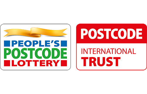 People's Postcode Lottery and Postcode International Trust logos