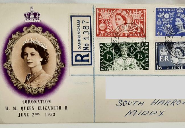 Image of stamp covers sold