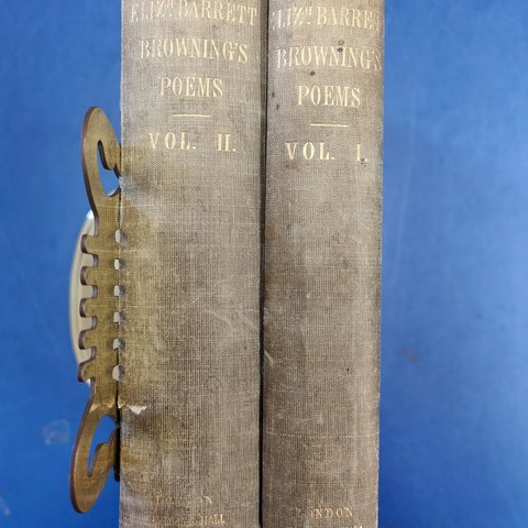 First edition copies of Elizabeth Barrett Browning’s Poems