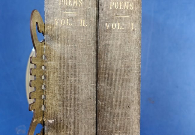 First edition copies of Elizabeth Barrett Browning’s Poems