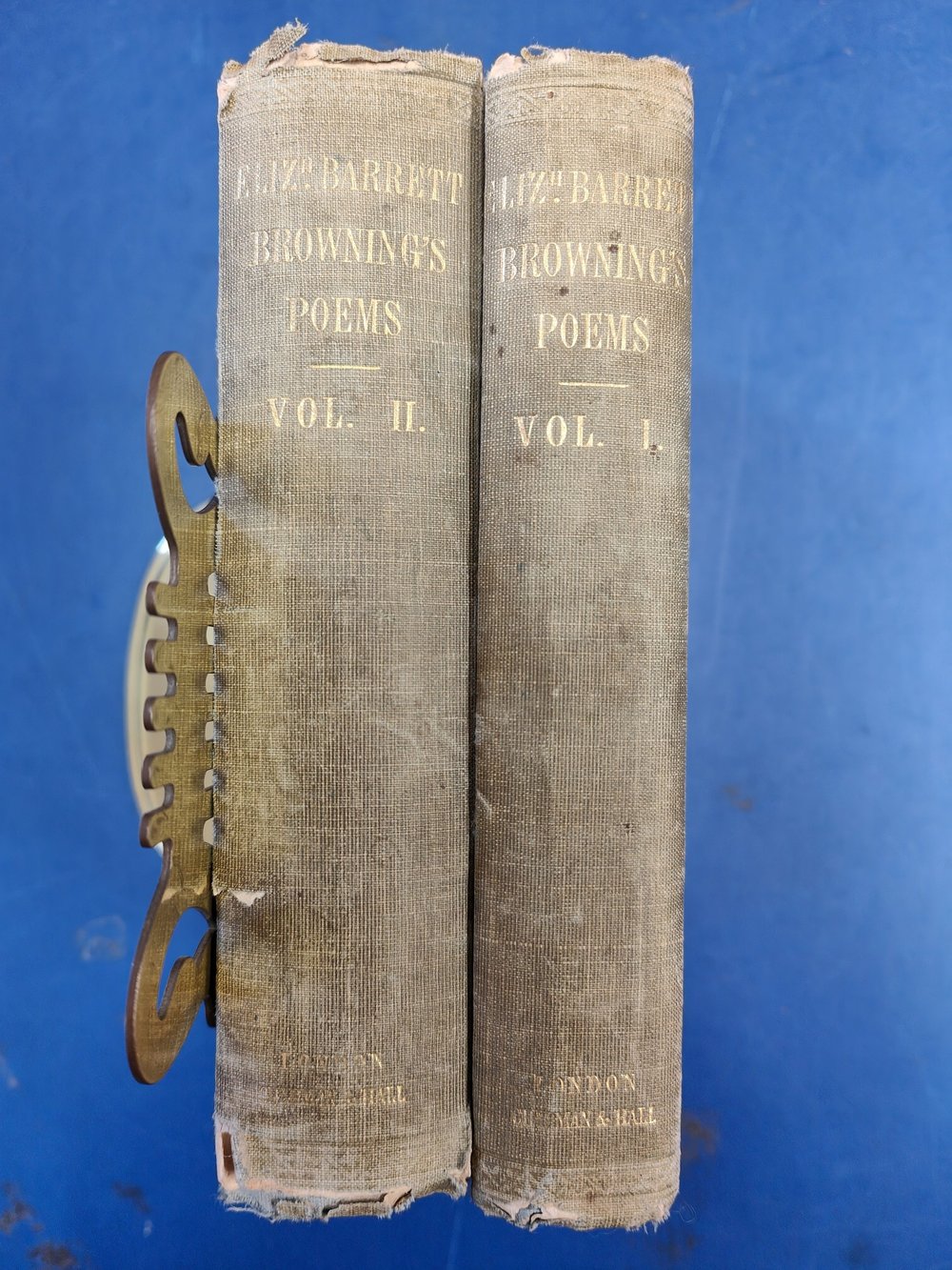 First edition copies of Elizabeth Barrett Browning’s Poems