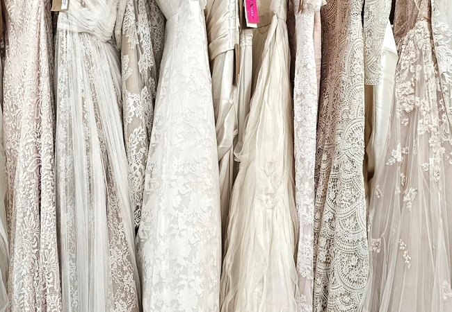 Wedding dresses at Oxfam Darlington Shop