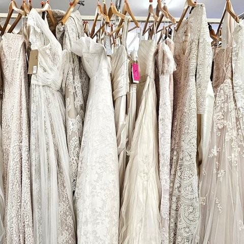 Wedding dresses at Oxfam Darlington Shop