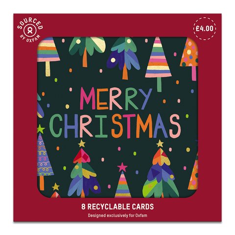 Rainbow Tree Christmas card