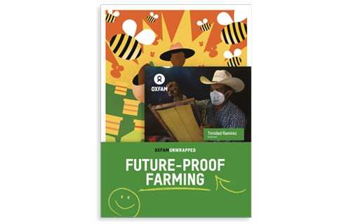 Oxfam Unwrapped gift card supporting future proof farming.