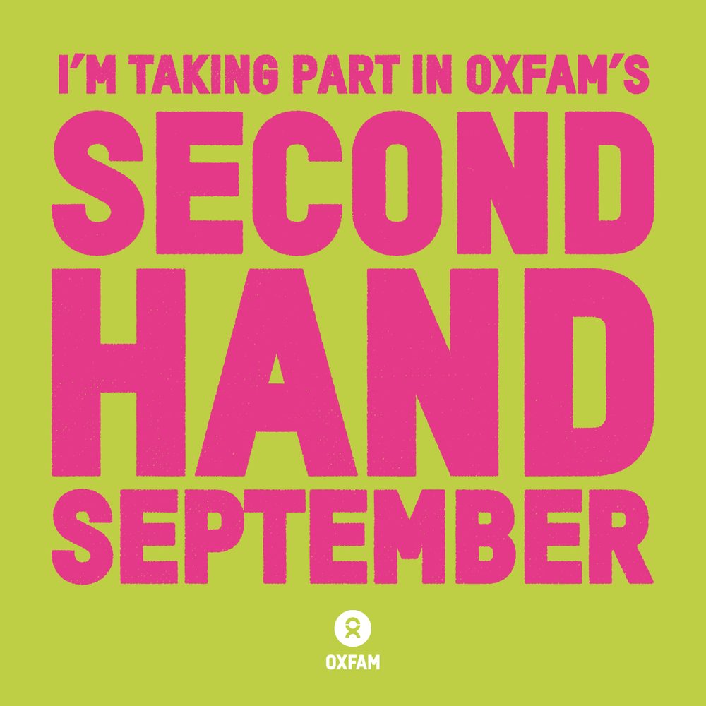 A graphic that says 'I'm taking part in Second Hand September'