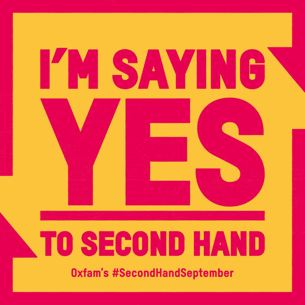 Graphic that says Say yes to Second Hand