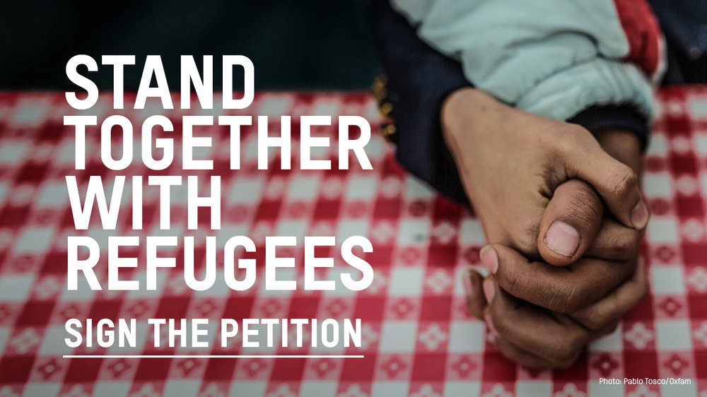 Stand together with refugees