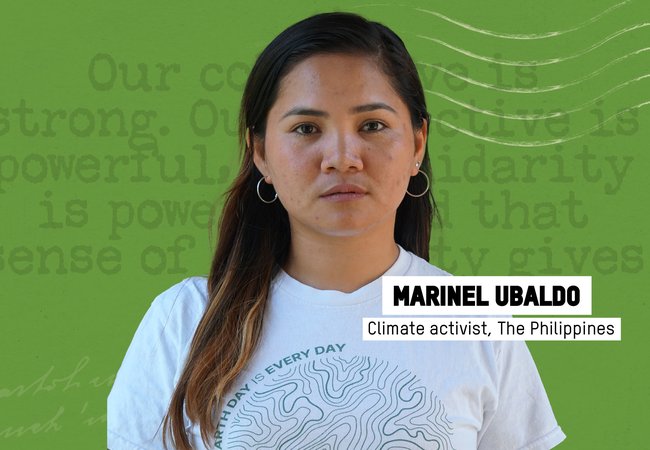Marinel Ubaldo, climate activist.