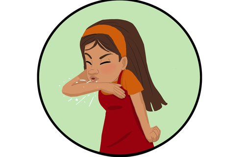 Clock: After coughing or sneezing