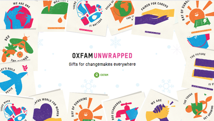 Oxfam Unwrapped Charity Gift Cards