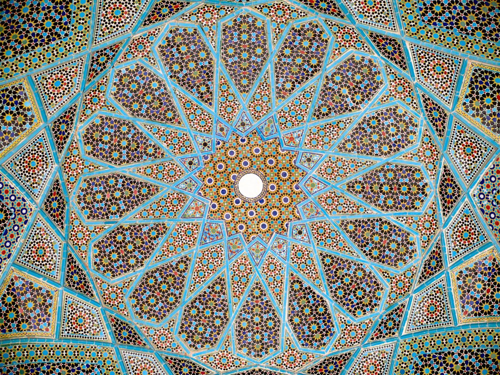 A photo of some Persian art