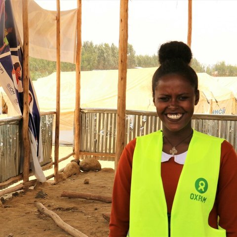 Messeret is a Community Hygiene Promoter in Ethiopia. Photo: Oxfam America