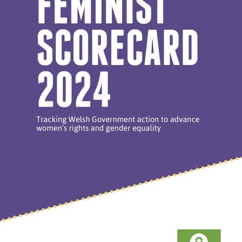 Front cover of Wales Feminist Scorecard 2024