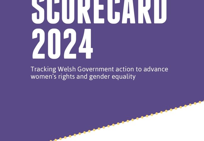 Front cover of Wales Feminist Scorecard 2024