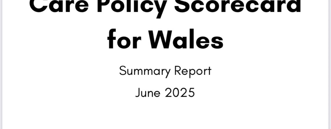 Front Cover Image Care Policy Scorecard Wales 2025