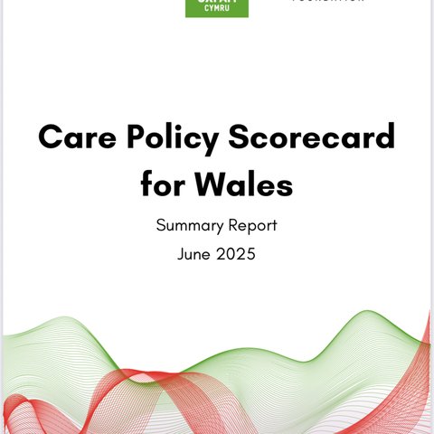 Front Cover Image Care Policy Scorecard Wales 2025
