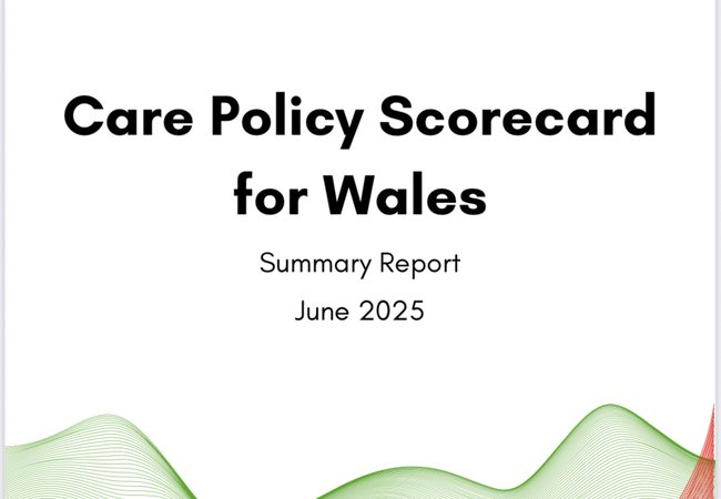 Front Cover Image Care Policy Scorecard Wales 2025