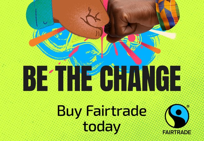 Fairtrade foundation Be the Change website banner