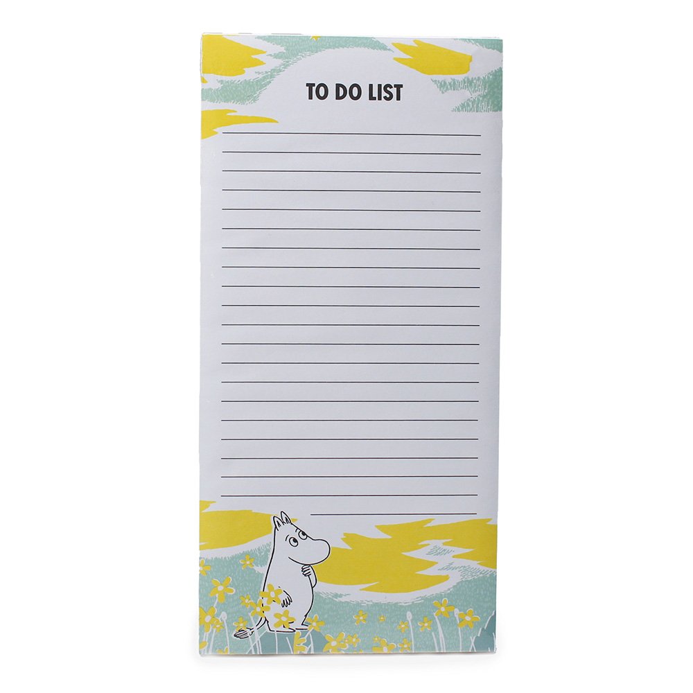 Photograph of Moomin to-do list notepad