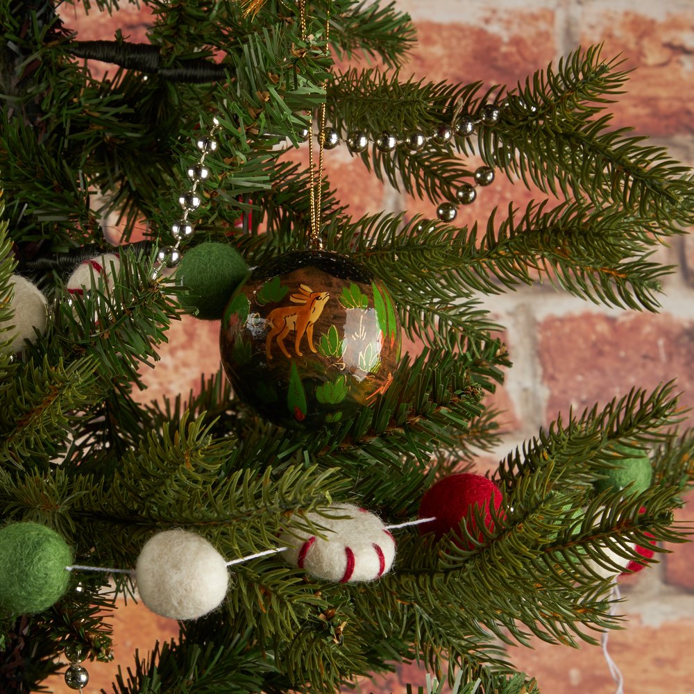 Felt peppermint garland