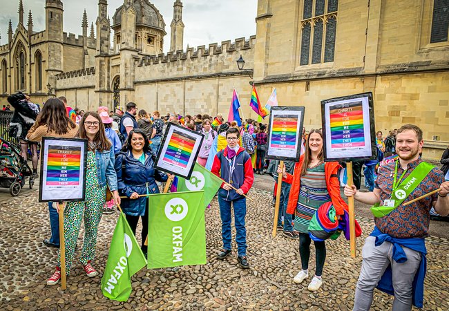 Oxfam Shops Celebrate Pride