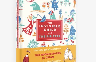 Image shows the cover of a book by Moomins for Oxfam called The Invisible Child