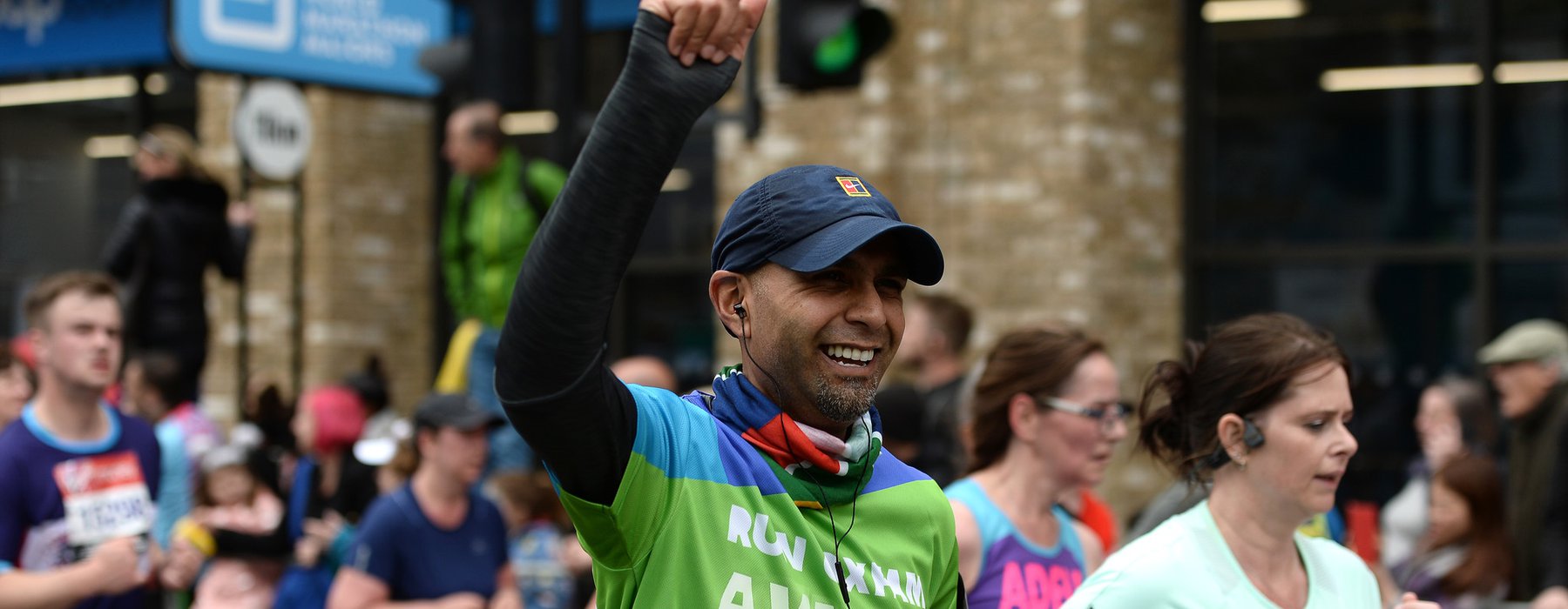 Avnish running for Oxfam during London Marathon 2019.