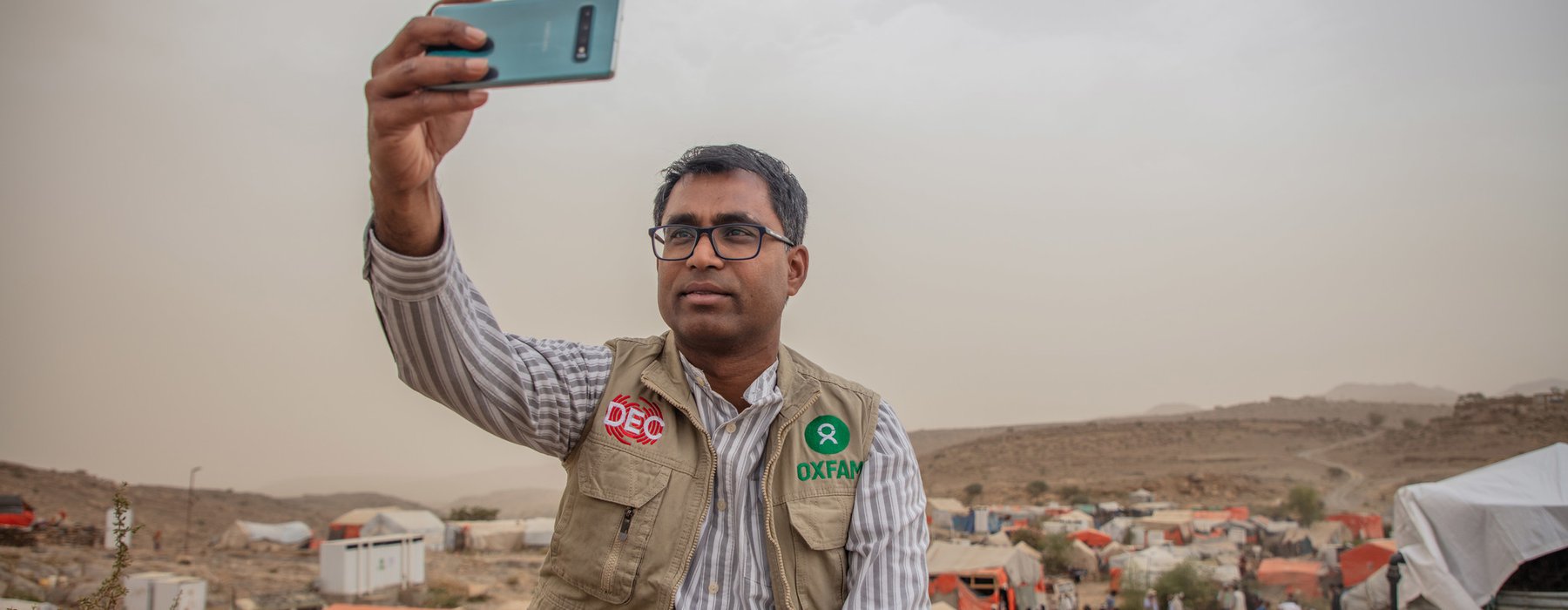 Danny Sriskandarajah visiting Houth, IDP camp, Yemen