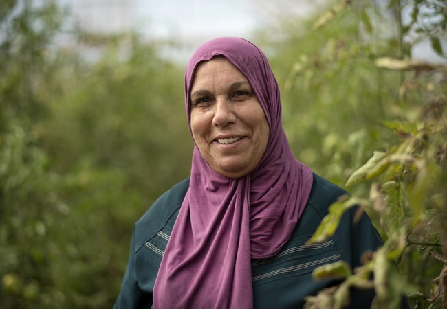 Shafeeka is the head of the women’s group in her village in the Occupied Palestinian Territory.