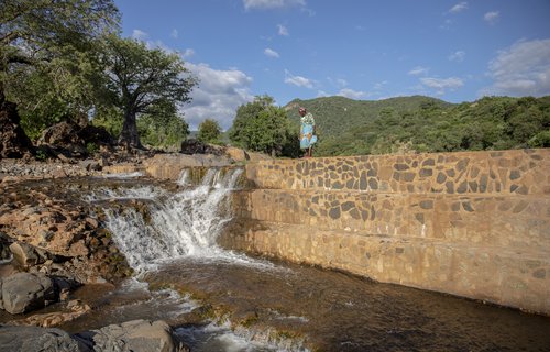 Sarah at the Nyanyadzi Irrigation Scheme