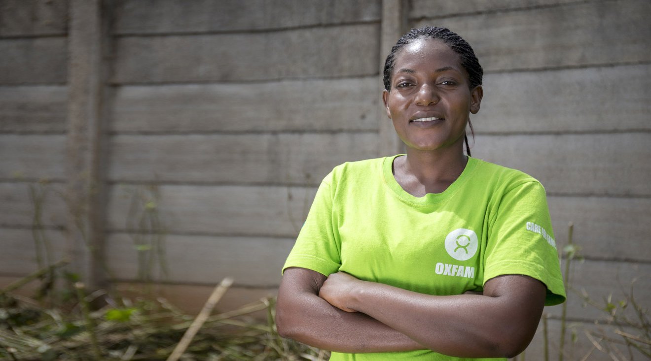 A portrait of Care champion Abigail in Hatcliffe, Harare, Zimbabwe.