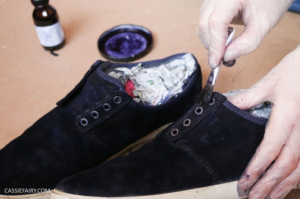 How to Dye Suede Shoes  Blue suede boots, Suede leather shoes