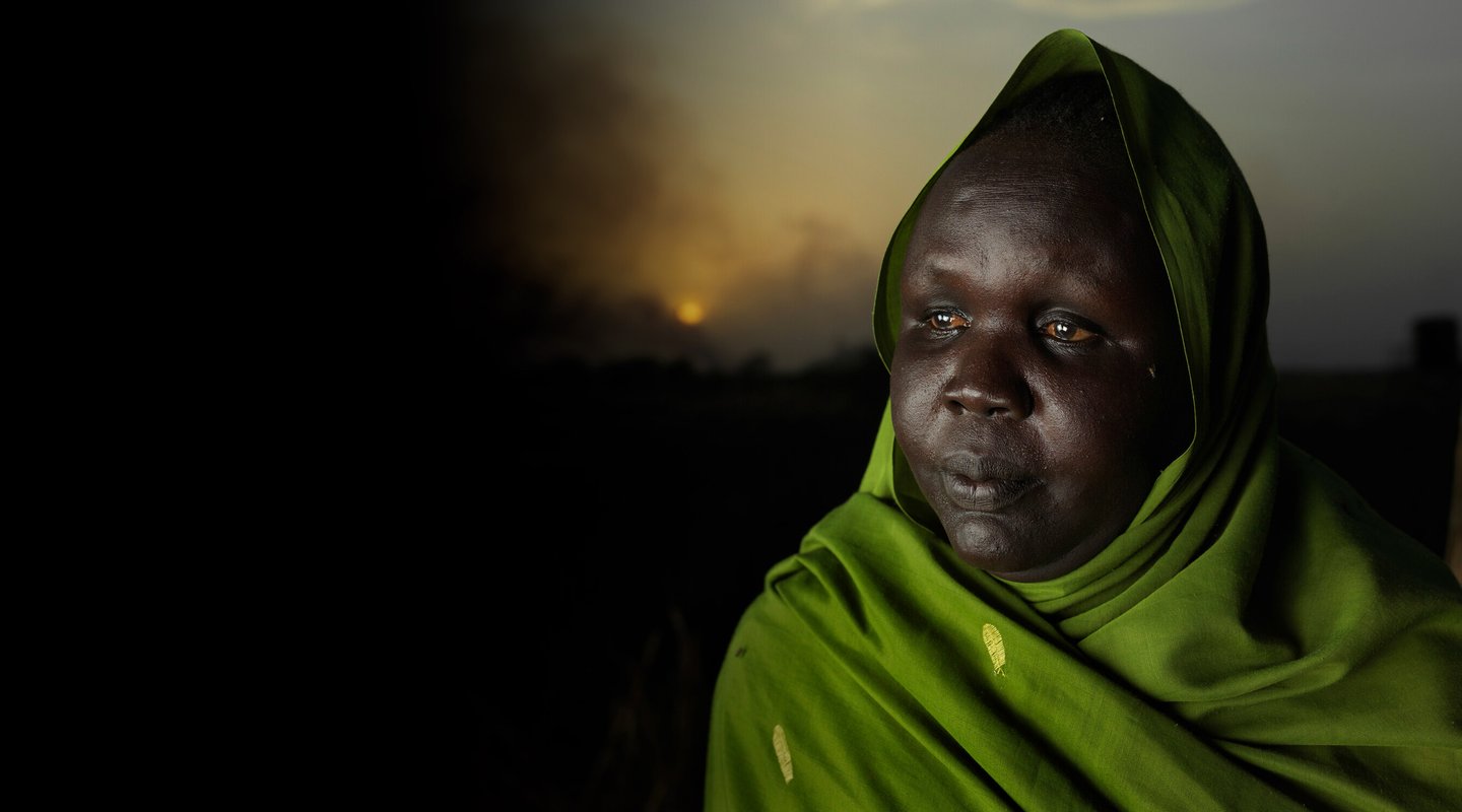 Tereza Joseph Makuach Jak, 38, from the host community that supports people fleeing conflict in Renk, South Sudan.
