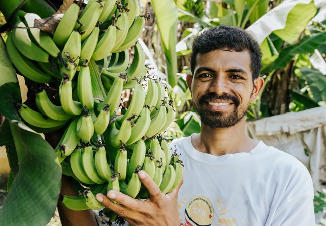 Hera, Timor-Leste: Domingas Pereira, Group Coordinator with Youth Empowerment for Future (YEFF) pictured at their farm in Timor-Leste..