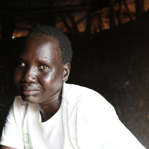 Nyatoni Row is a 35 years old mother of four who fled South Sudan due to conflicts and is now a refugee in the Gambella Region in western Ethiopia.