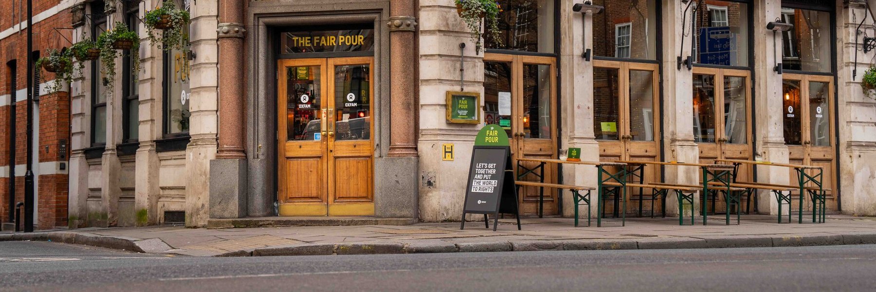 Oxfam opens The Fair Pour in Holborn, the only pub in London where the price of a drink reflects punter’s wealth.