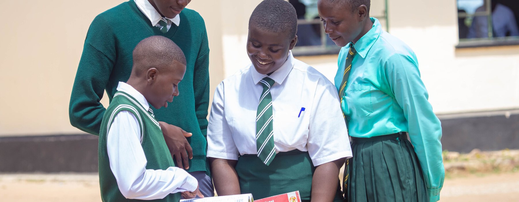 Students from Ingome school in Zvishavane District, Zimbabwe.