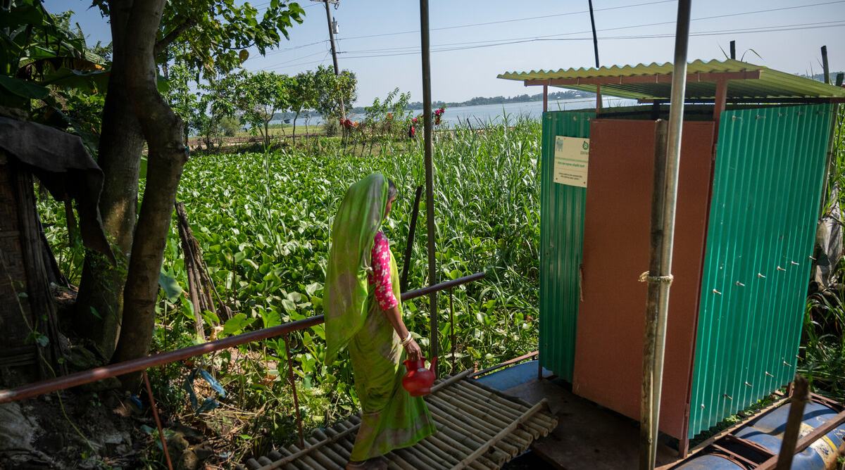 Floating Latrines in Bangladesh