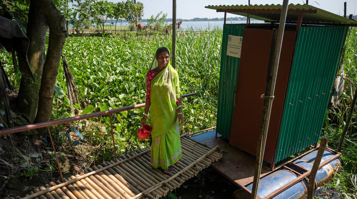 Floating Latrines in Bangladesh