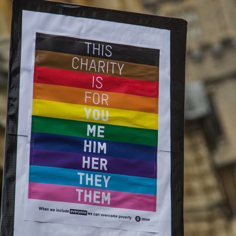An Oxfam Pride Poster