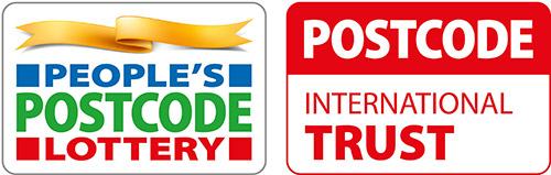 Logos of the People's Postcode Lottery and Postcode International Trust