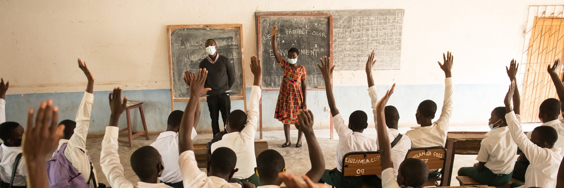 Jessy and Isaac, climate activists in Malawi