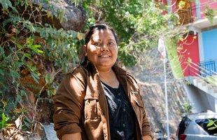 Magda, Oxfam's ICDRC Project Manager in Larantuka, Indonesia