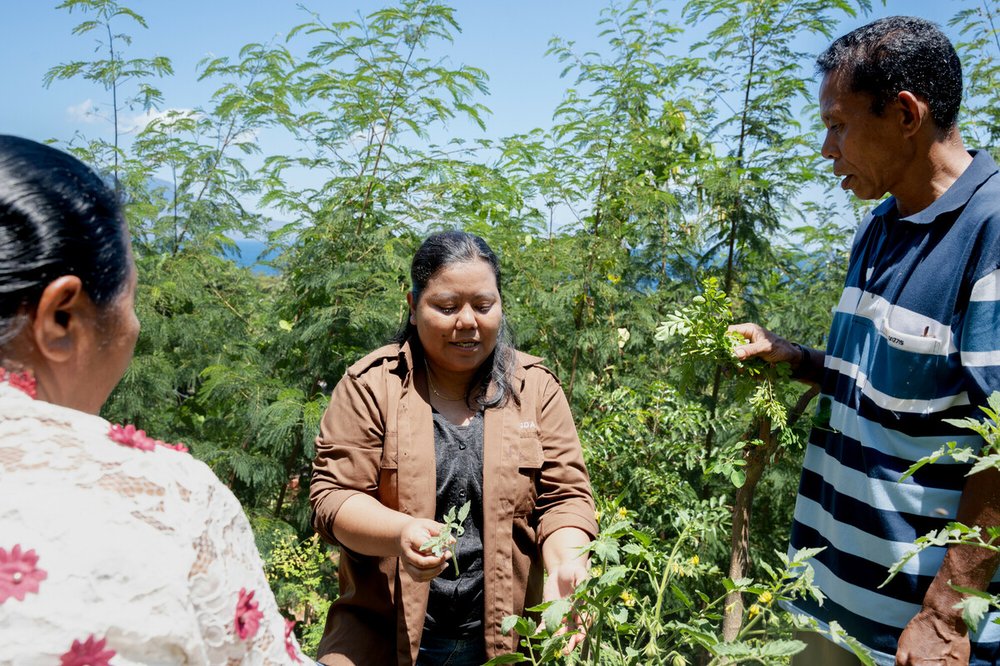 Magda, Oxfam's ICDRC Project Manager in Larantuka, Indonesia