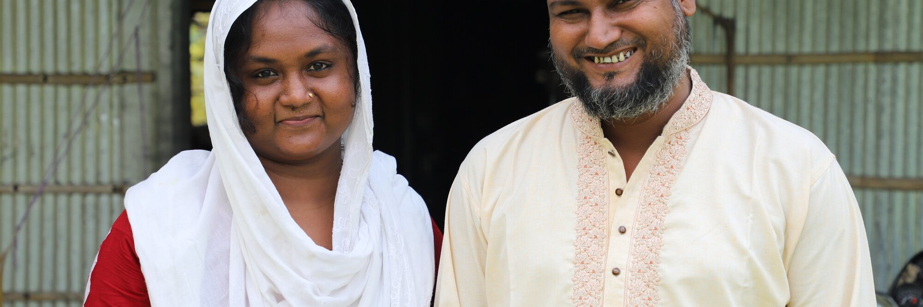 Nujhat and Zakir, Co-Founders of the Talha rug company, BeshiDeshi, in Bangladesh.