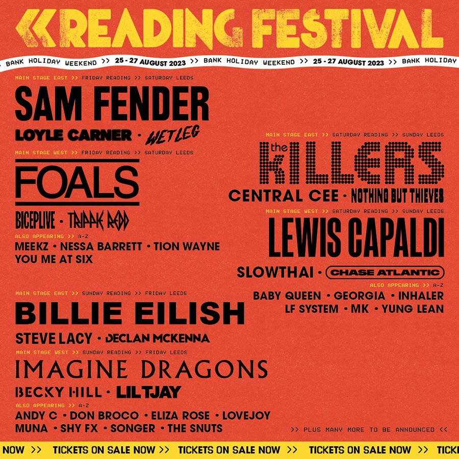 Reading Line Up 2023